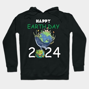 happy earth day 2024 gift april 22 Cute Teacher  Lover Rainbow Hoodie